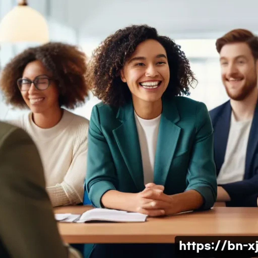 사용자 세그먼트 발굴을 위한 전략적 사고 - **Prompt:** A diverse group of adults (ages 25-60) in a sunlit, modern community center, seated casu...